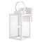 Vaxcel Medinah 1 Light Dusk to Dawn White Outdoor Wall Lantern Clear Glass T0553 - alternate 1